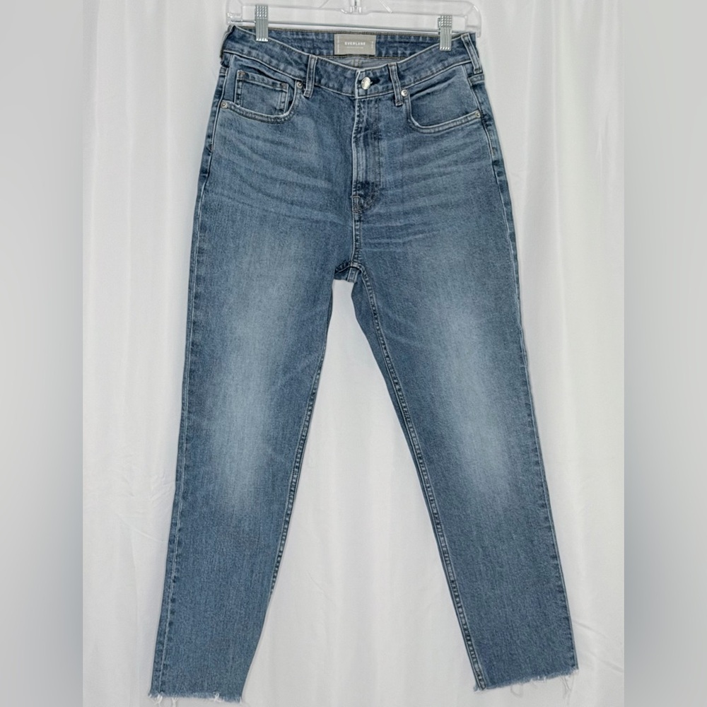 Everlane Curvy Cheeky High Rise Jeans Medium Wash Straight Leg Size 29